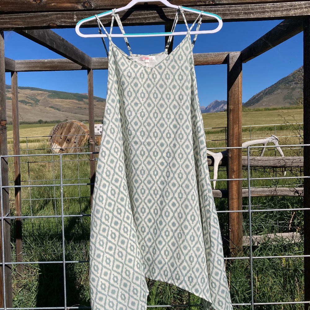 Western Aztec Pattern Flowy Sundress